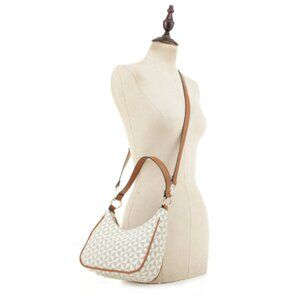 2 in 1 Geometric Monogrammed Crossbody Shoulder Bag Set